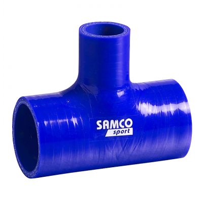 Samco Tuberia De Silicona Tipo-T 25mm - Largo:102mm - ø76mm - Azul
